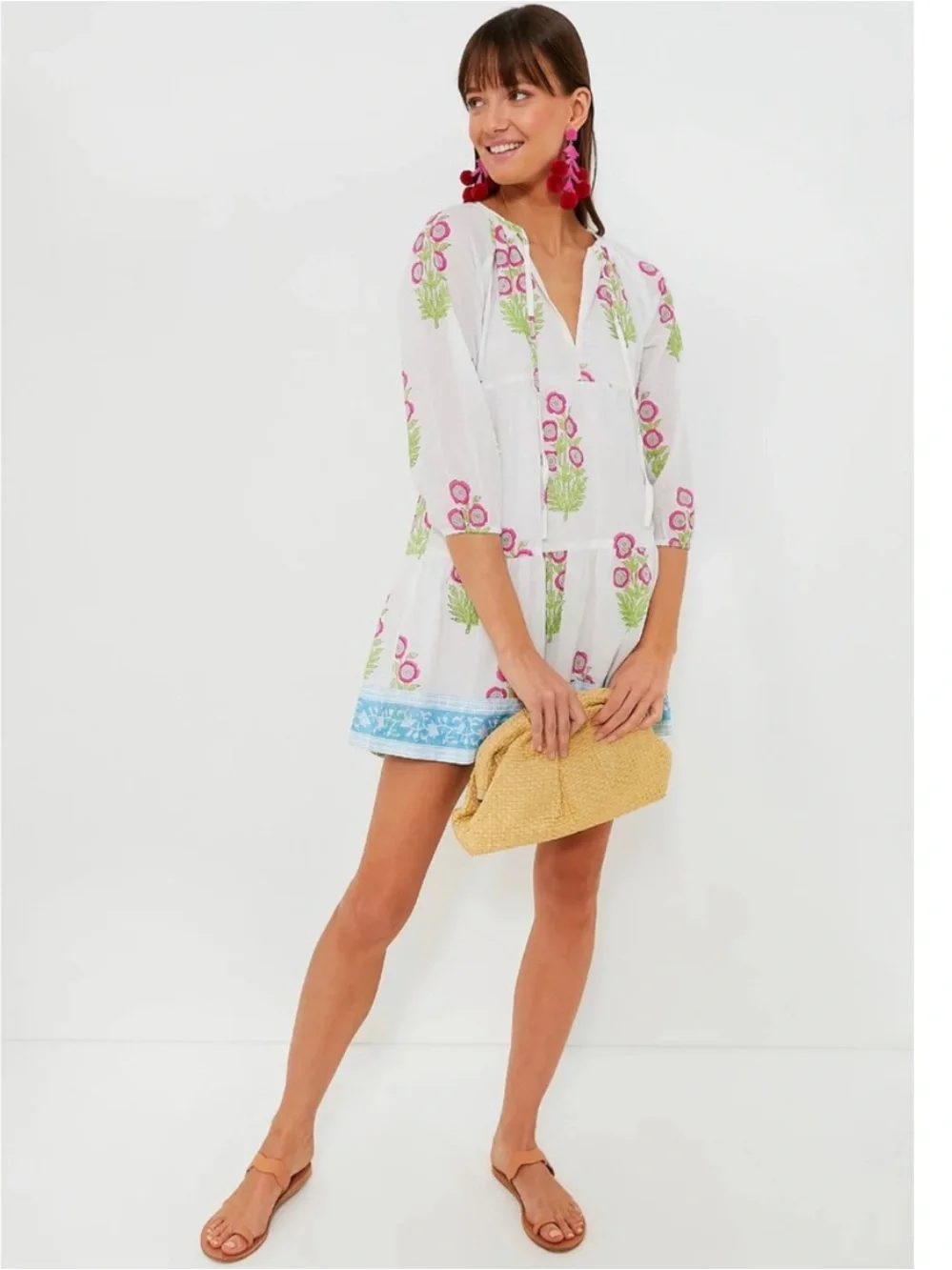 NEW SZ Blockprints x Tuckernuck Priya dress/coverup. S. NWT - Picture 2 of 10